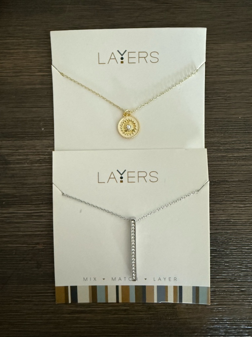 Set of 2 Adjustable Layers Necklaces